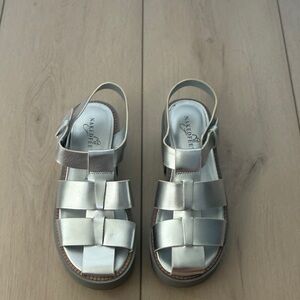 Naked Feet Block Cage Fisherman Platform Sandal